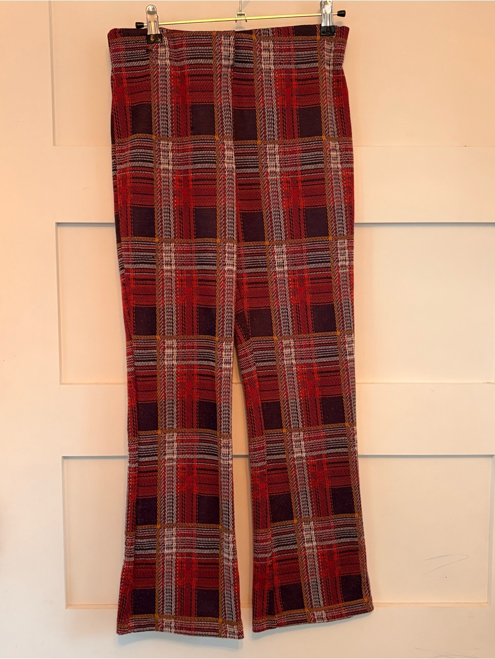 Altar’d State Size M Women’s Plaid Stretch Pants - Picture 2 of 8